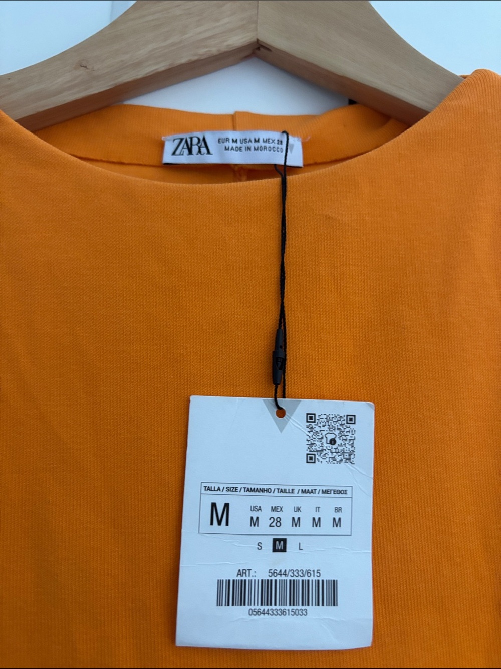 New Zara Orange fitted mini dressSleeveless Bodycon Dress - Picture 6 of 6